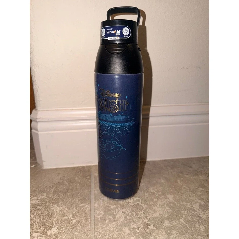 Tervis Disney Cruise Line DCL Disney Wish Inaugural Sailing Bottle make a wish